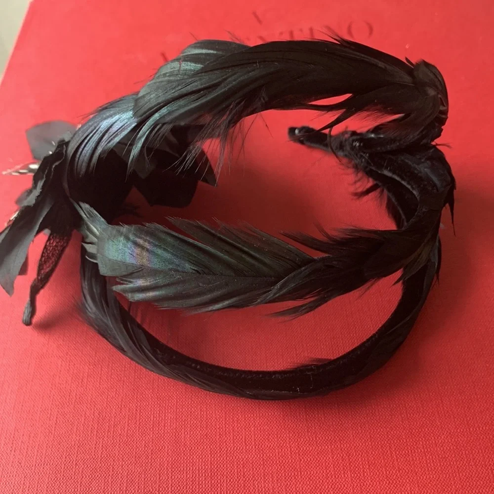 Colette Malouf Black Swan Headband